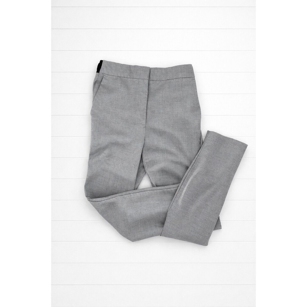 Zara Gray Stretch Dress Pant Elastic across the back  Skinny Leg Small
